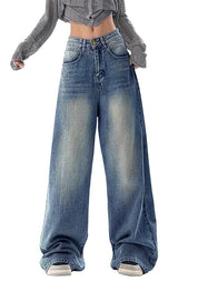 Vintage Oversized High Waisted Baggy Wide Leg Denim Pants