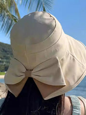 Women's Bow-Tie Wide-Brimmed Sun Hat
