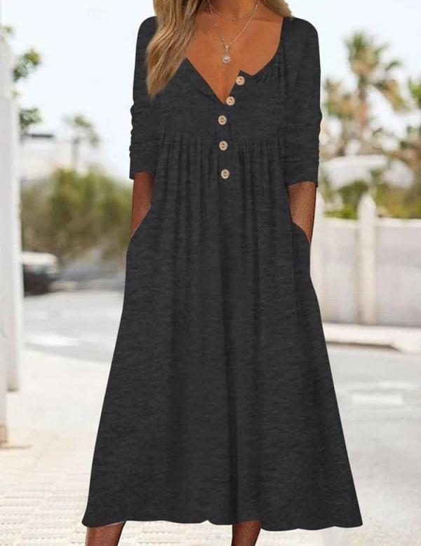 Waist-Cinching Dress With Heart Decoration