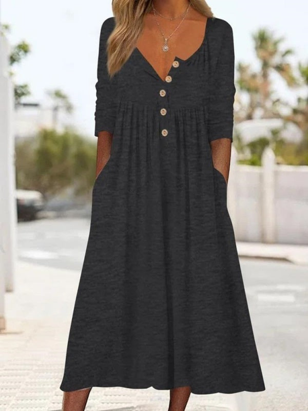 Waist-Cinching Dress With Heart Decoration