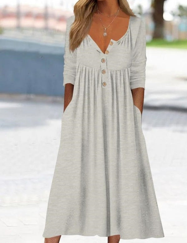 Waist-Cinching Dress With Heart Decoration