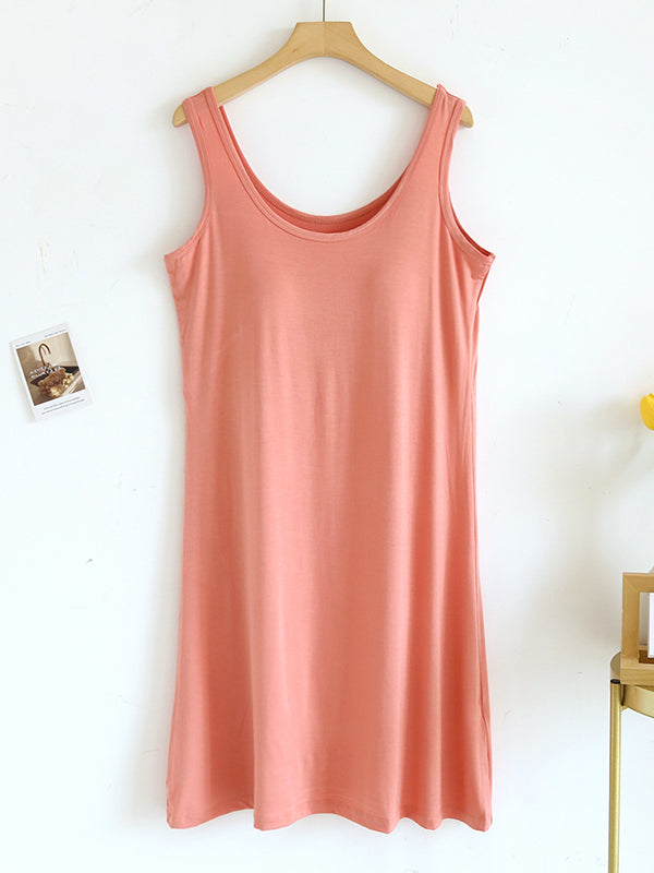U-Neck Modal Dress Built-in Bra