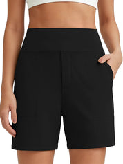 Women's Wide Leg Shorts with Pockets