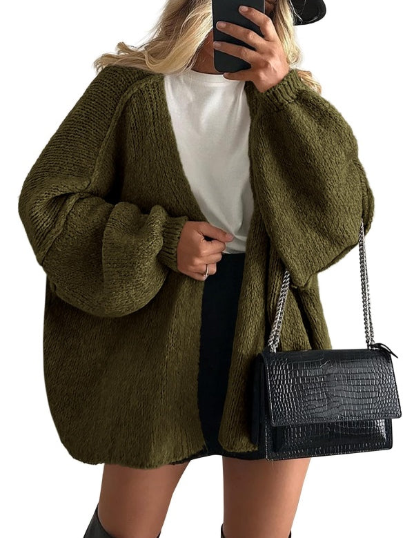 Women's Open Front Oversized Cardigan Sweaters