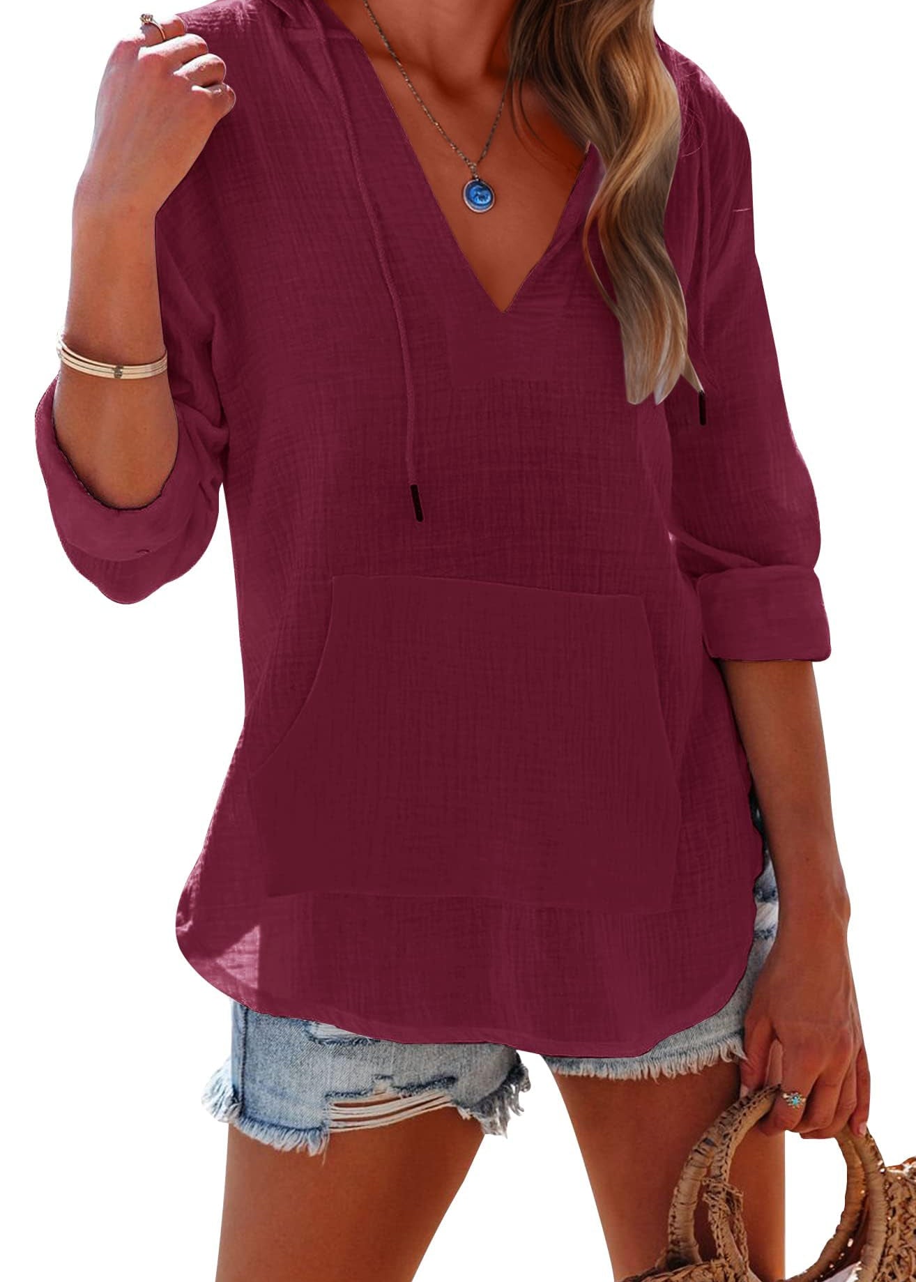 Women's V Neck Beach Cover Up