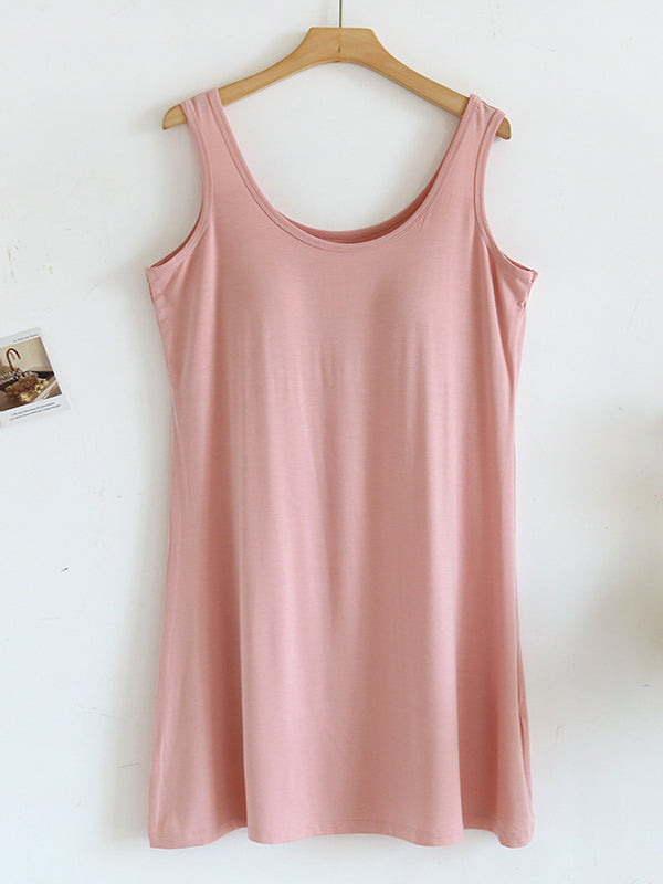 U-Neck Modal Dress Built-in Bra
