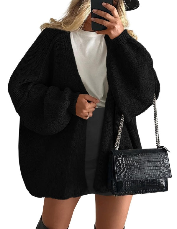 Women's Open Front Oversized Cardigan Sweaters