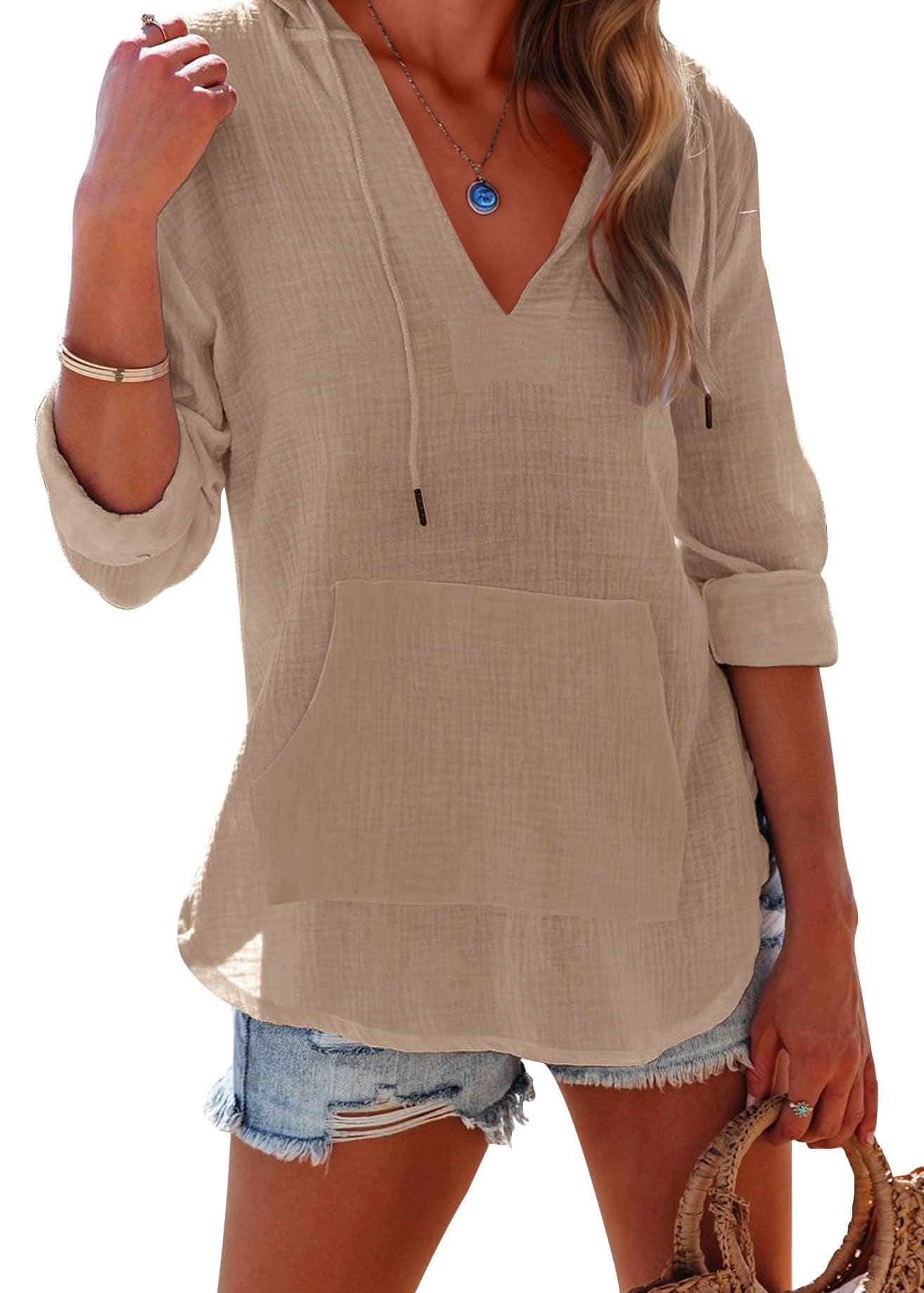 Women's V Neck Beach Cover Up