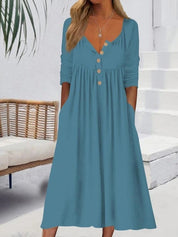 Waist-Cinching Dress With Heart Decoration