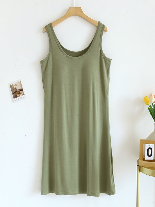 U-Neck Modal Dress Built-in Bra