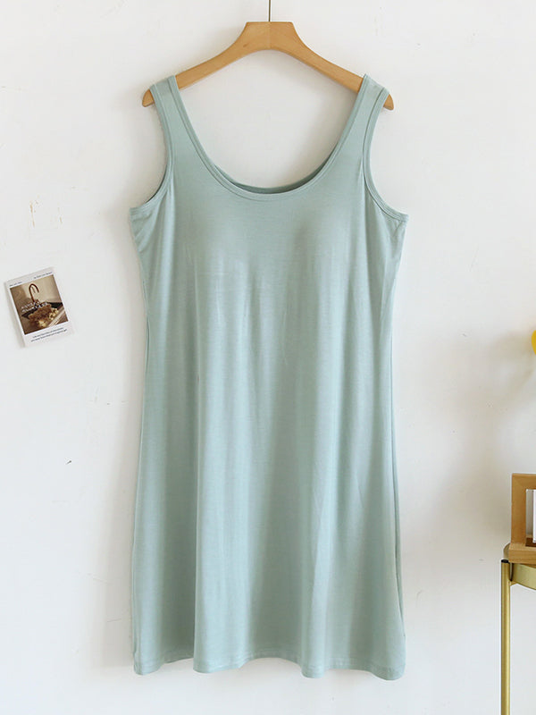 U-Neck Modal Dress Built-in Bra