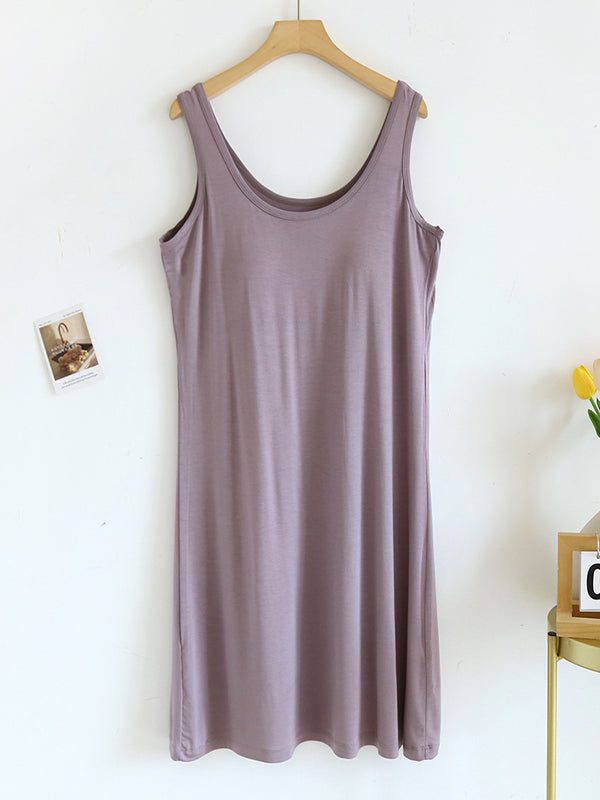U-Neck Modal Dress Built-in Bra