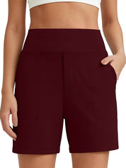 Women's Wide Leg Shorts with Pockets