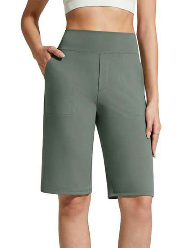 Knee Length Shorts with Pockets