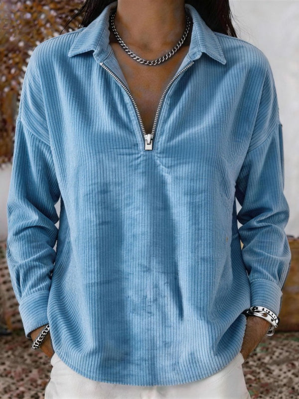 Women's Vintage Corduroy Long Sleeve Shirt
