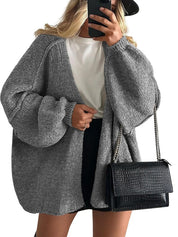 Women's Open Front Oversized Cardigan Sweaters
