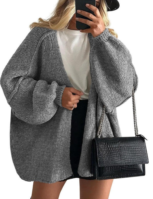 Women's Open Front Oversized Cardigan Sweaters