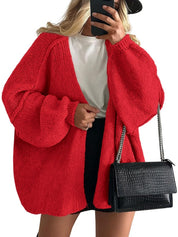 Women's Open Front Oversized Cardigan Sweaters