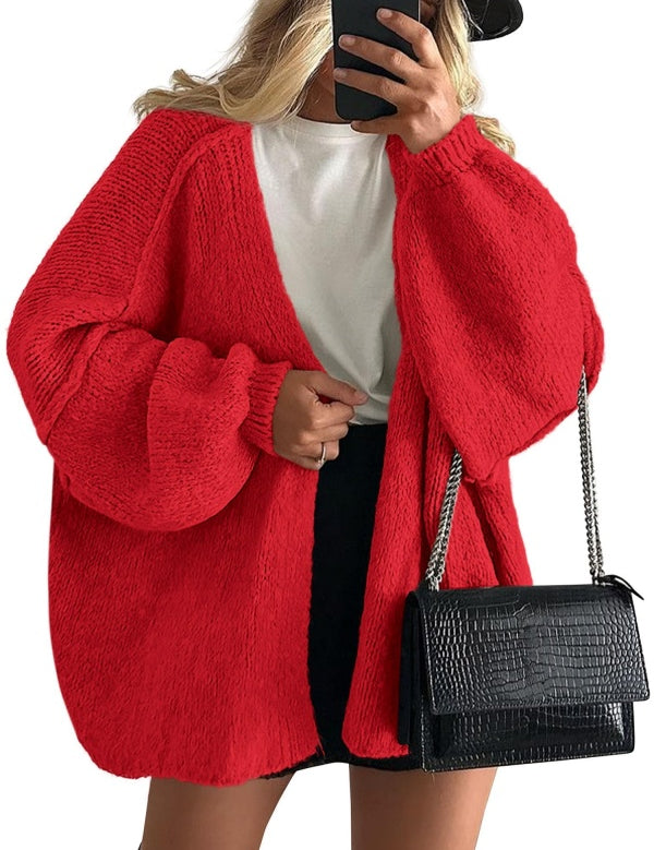 Women's Open Front Oversized Cardigan Sweaters