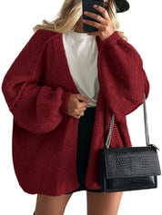 Women's Open Front Oversized Cardigan Sweaters