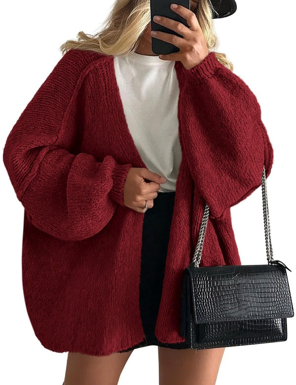 Women's Open Front Oversized Cardigan Sweaters