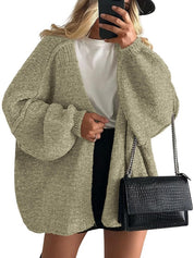 Women's Open Front Oversized Cardigan Sweaters