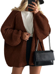 Women's Open Front Oversized Cardigan Sweaters