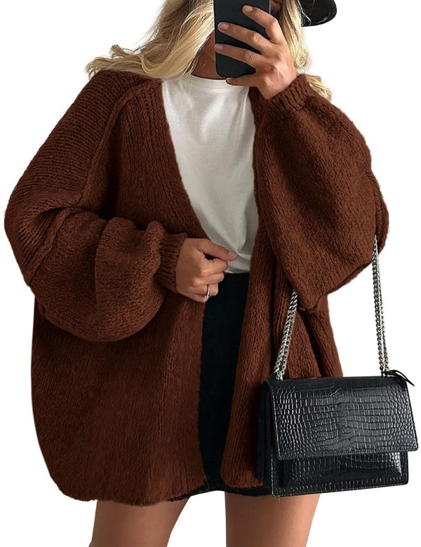 Women's Open Front Oversized Cardigan Sweaters