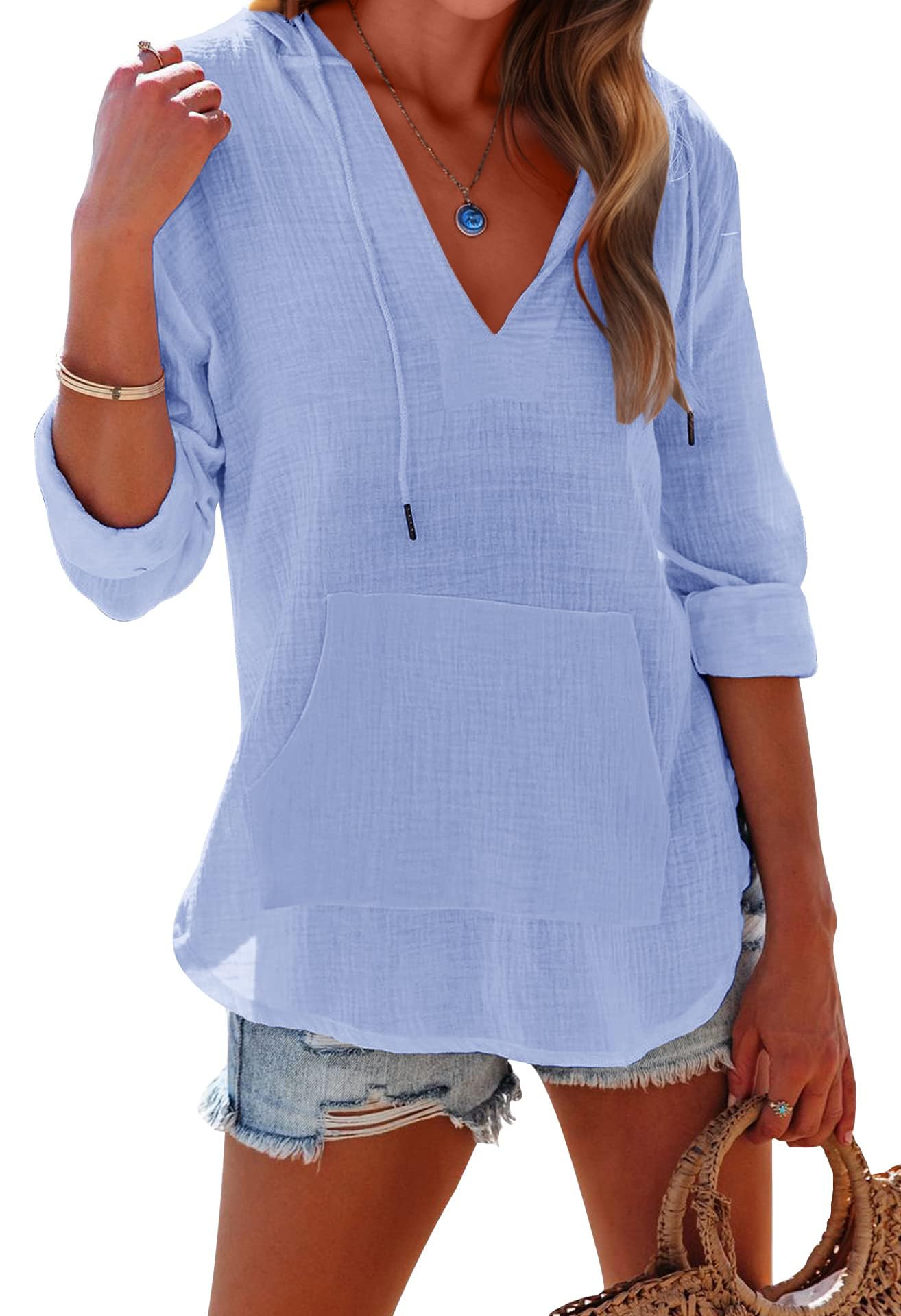 Women's V Neck Beach Cover Up