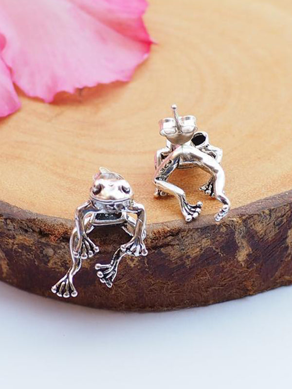 Frog Design Stud Earring