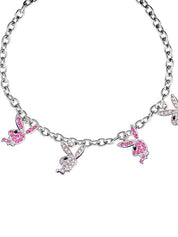 Rhinestone Rabbit Pendant Necklace