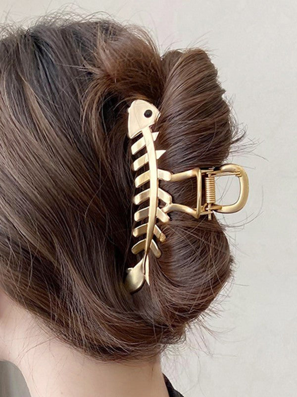 Fish Bone Large Hair Claw