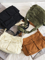 Large Canvas Satchel Bag