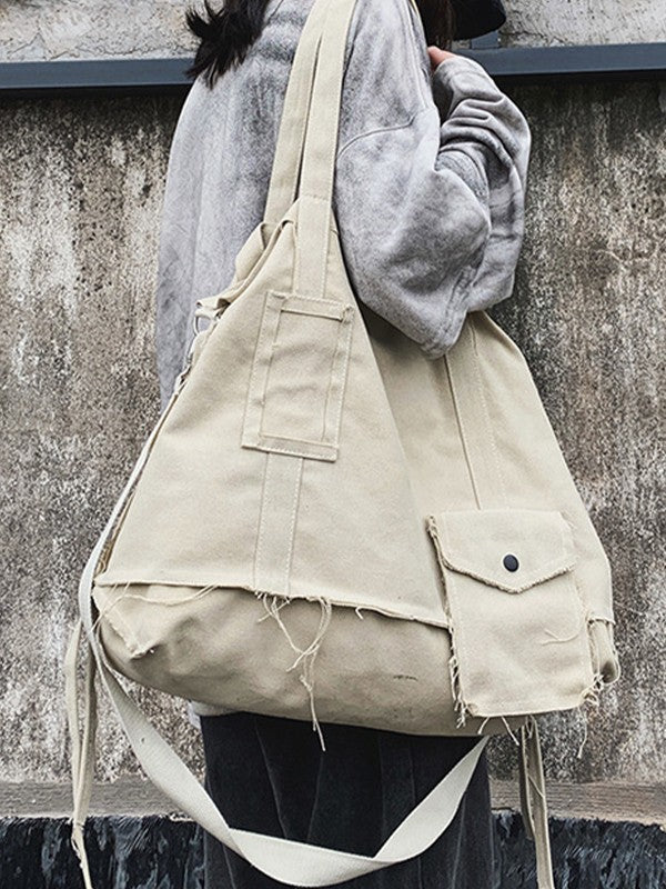 Raw Edge Large Crossbody Bag
