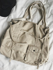 Raw Edge Large Crossbody Bag