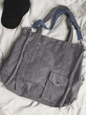 Raw Edge Large Crossbody Bag