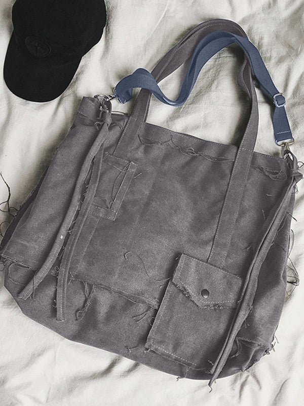 Raw Edge Large Crossbody Bag