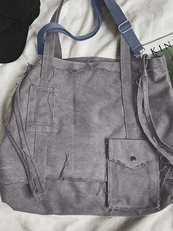 Raw Edge Large Crossbody Bag