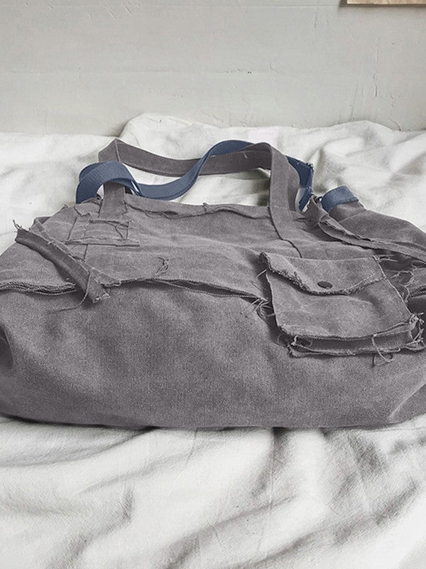 Raw Edge Large Crossbody Bag