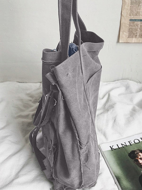 Raw Edge Large Crossbody Bag