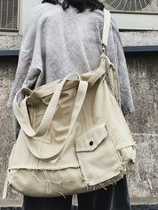 Raw Edge Large Crossbody Bag