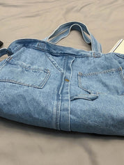 Vintage Denim Large Shopper Bag