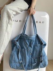 Vintage Denim Large Shopper Bag
