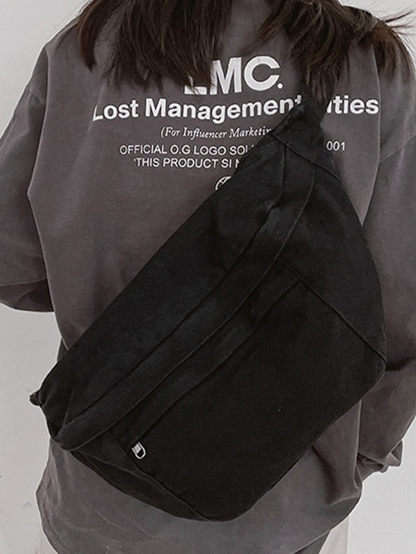 Vintage Wash Capacity Crossbody Bag