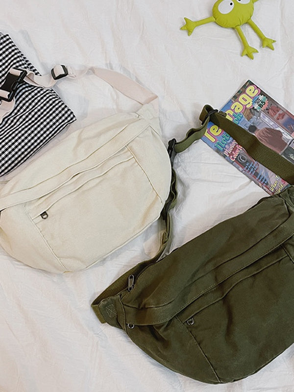 Vintage Wash Capacity Crossbody Bag