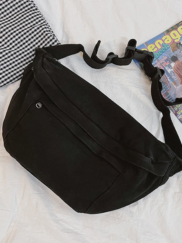Vintage Wash Capacity Crossbody Bag