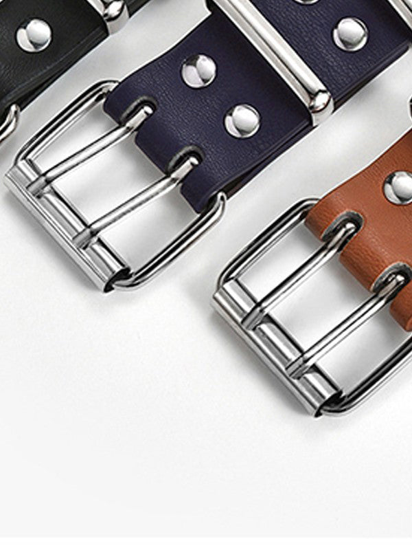 Double Star Eyelet Buckle Belt