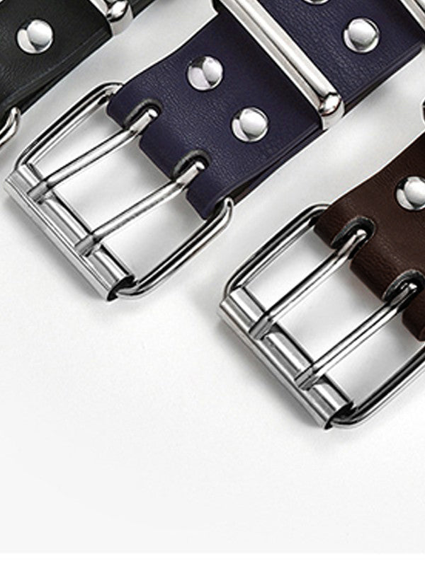 Double Star Eyelet Buckle Belt