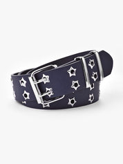 Double Star Eyelet Buckle Belt