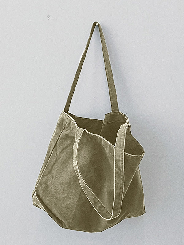 Vintage Wash Large Tote Bag